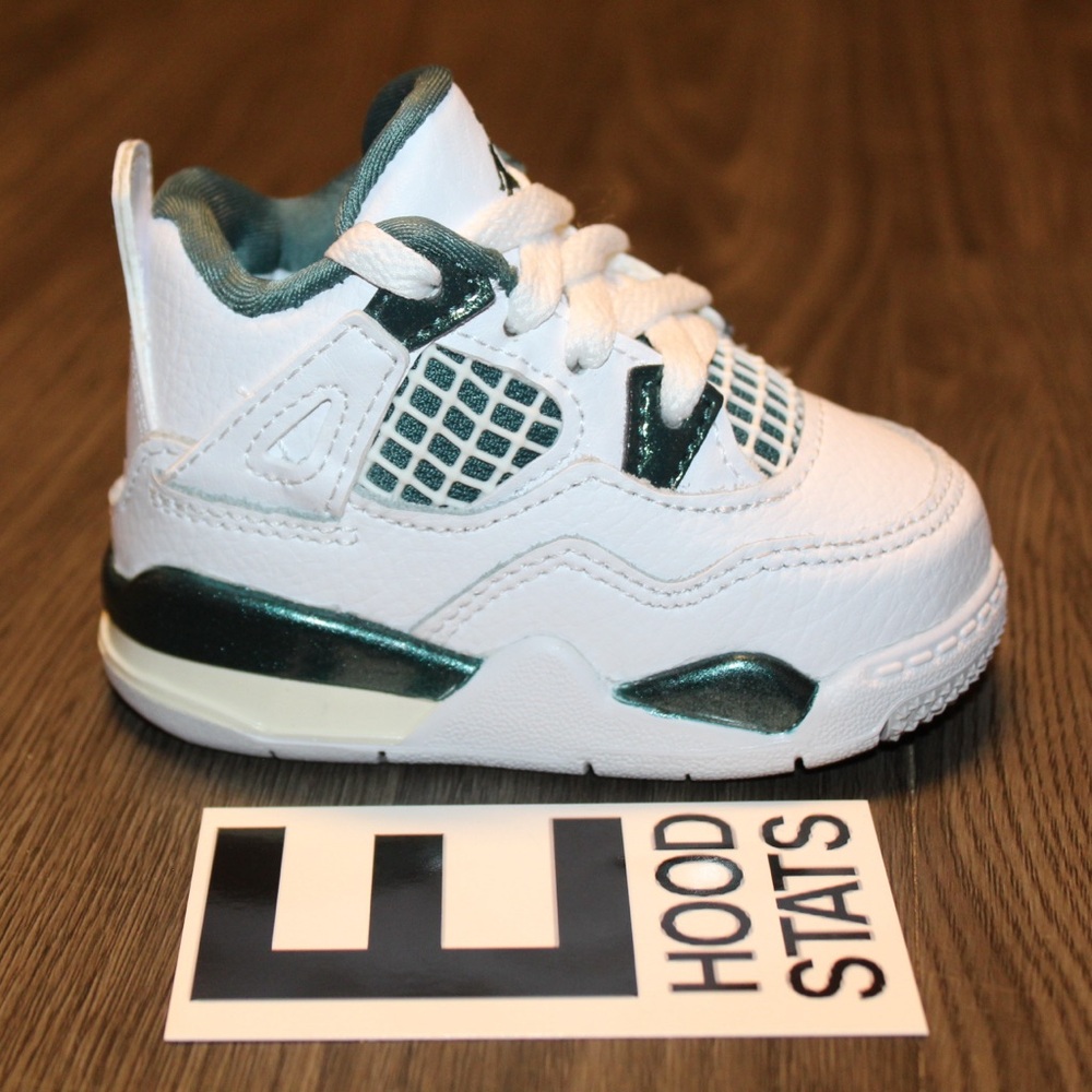 Air Jordan 4 Retro Oxidized Green Infant Size 3c Sneakers